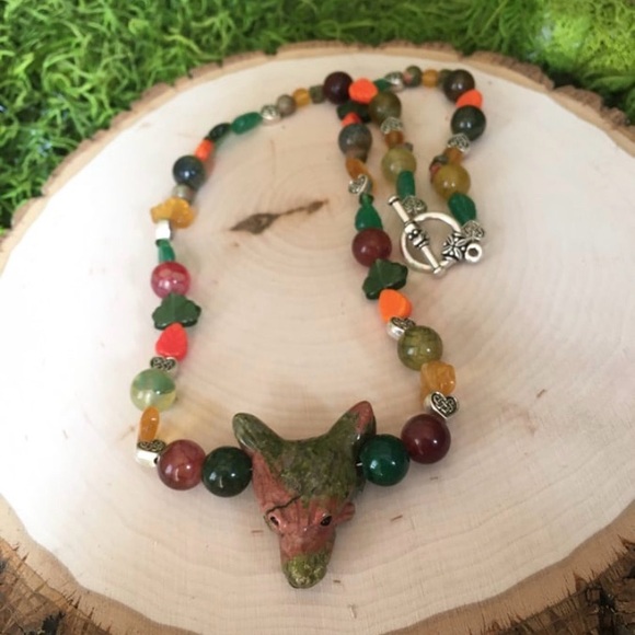 Handmade Jewelry - Handmade Wolf necklace